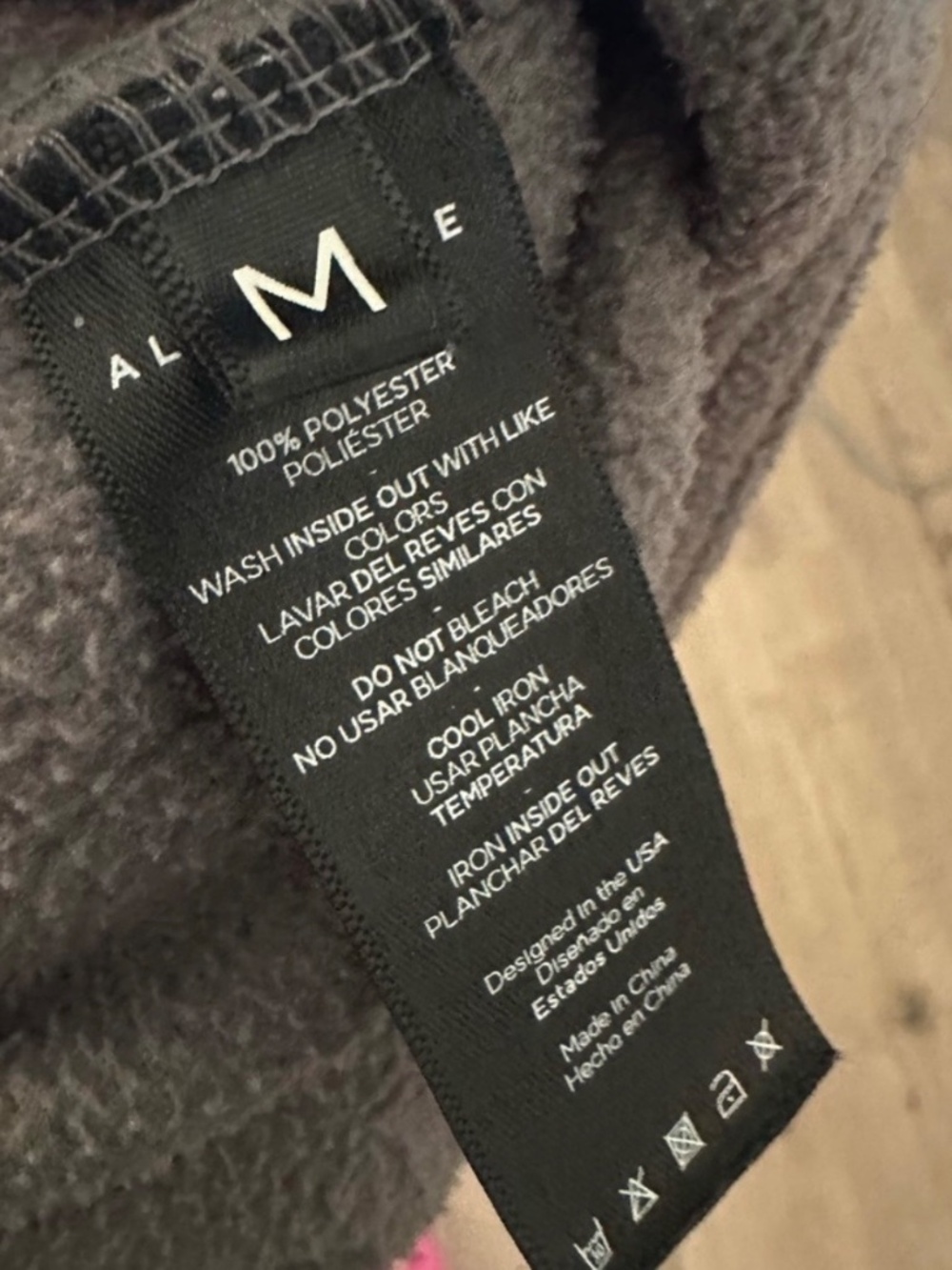 Alphalete Gray Fleece Hoodie - Picture 5 of 6